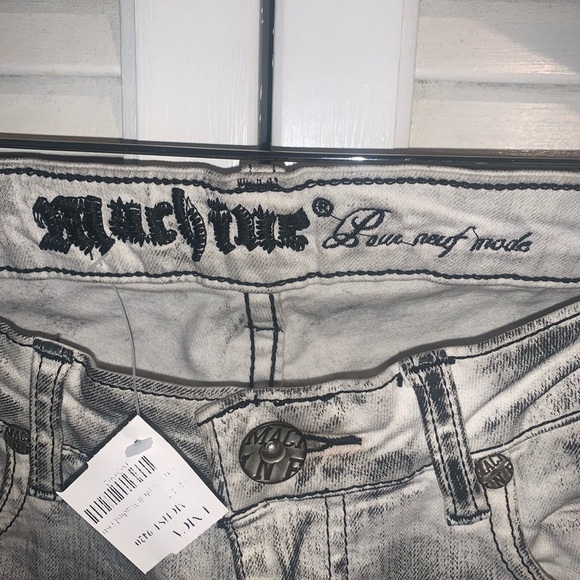 NWT Machine lowrise distressed skinny jeans Women’s size 9 light grey - Picture 3 of 8